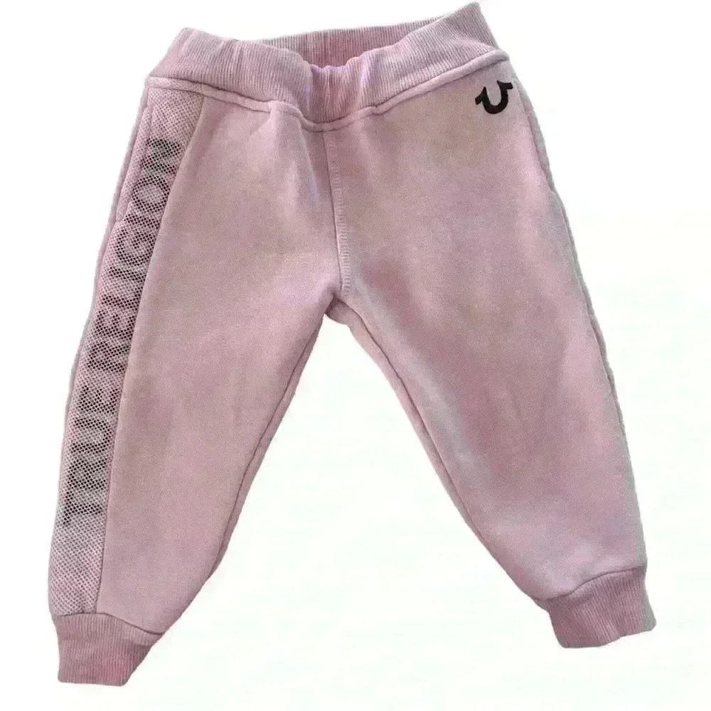 True Religion  Size 12 Months Sweat Pants Pink Girls‎